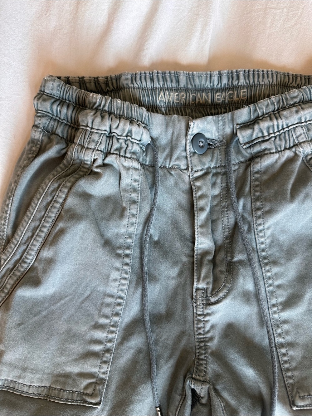 American Eagle Outfitters Olive Green Drawstring Joggers